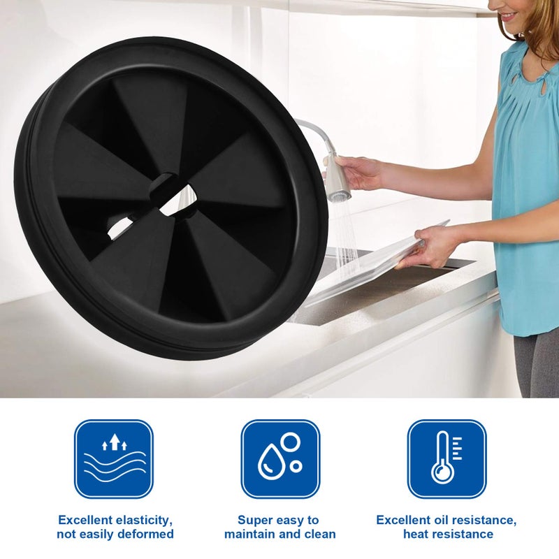 CLEESINK Garbage Disposal Splash Guard Collar Sink Baffle, Food Waste Disposer Parts Accessories, 3-3/8 Inch Multi-Function Drain Plugs for Garbagal Disposals by CLEESINK - Image 3